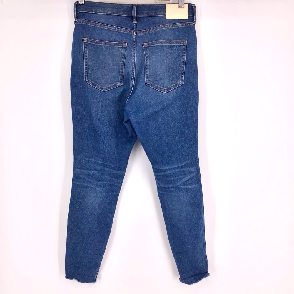 Everlane The Vintage Skinny Jean Button Front Raw Hem Size 28 Ankle - Picture 15 of 15